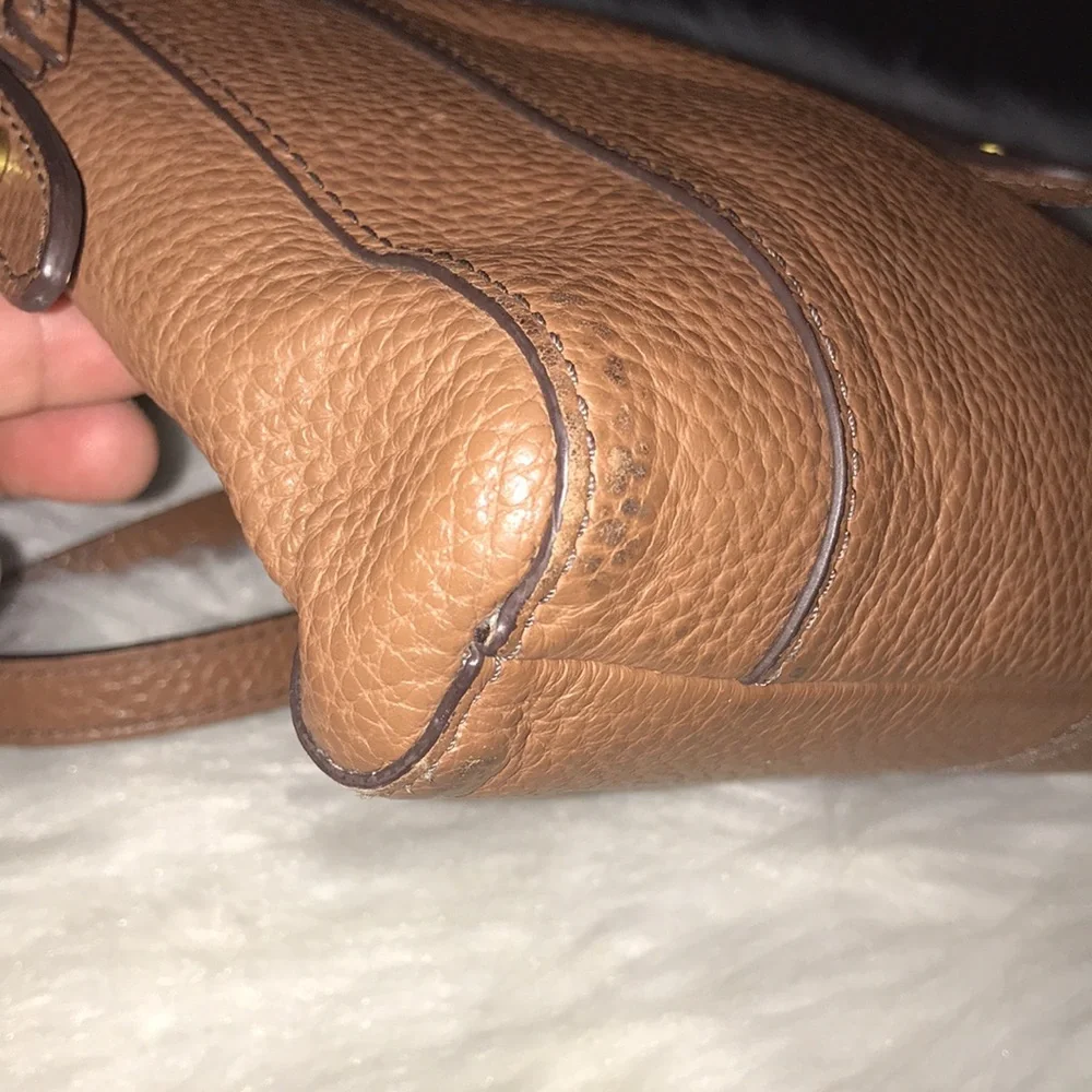 Fossil Brown Leather Crossbody Bag